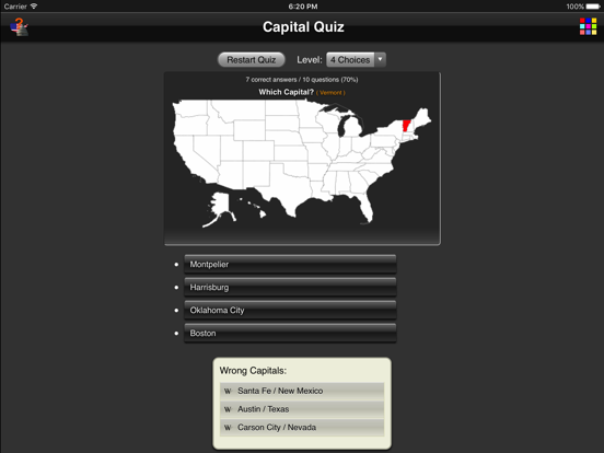 Screenshot #4 for Capital Quiz