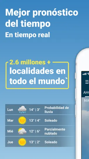 Captura de pantalla de WeatherBug Elite en iPhone 1