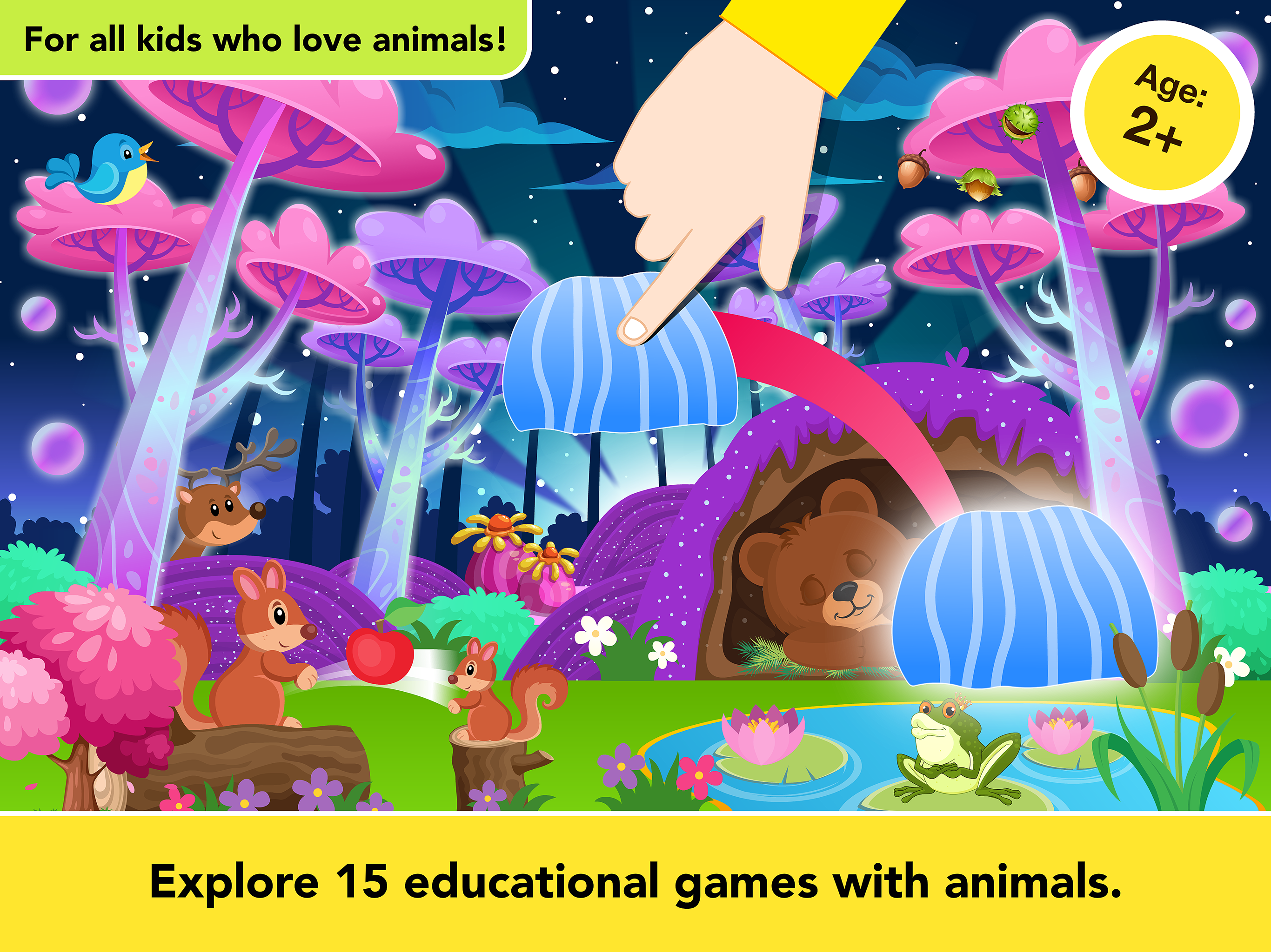 Animal games for 2-5 year olds