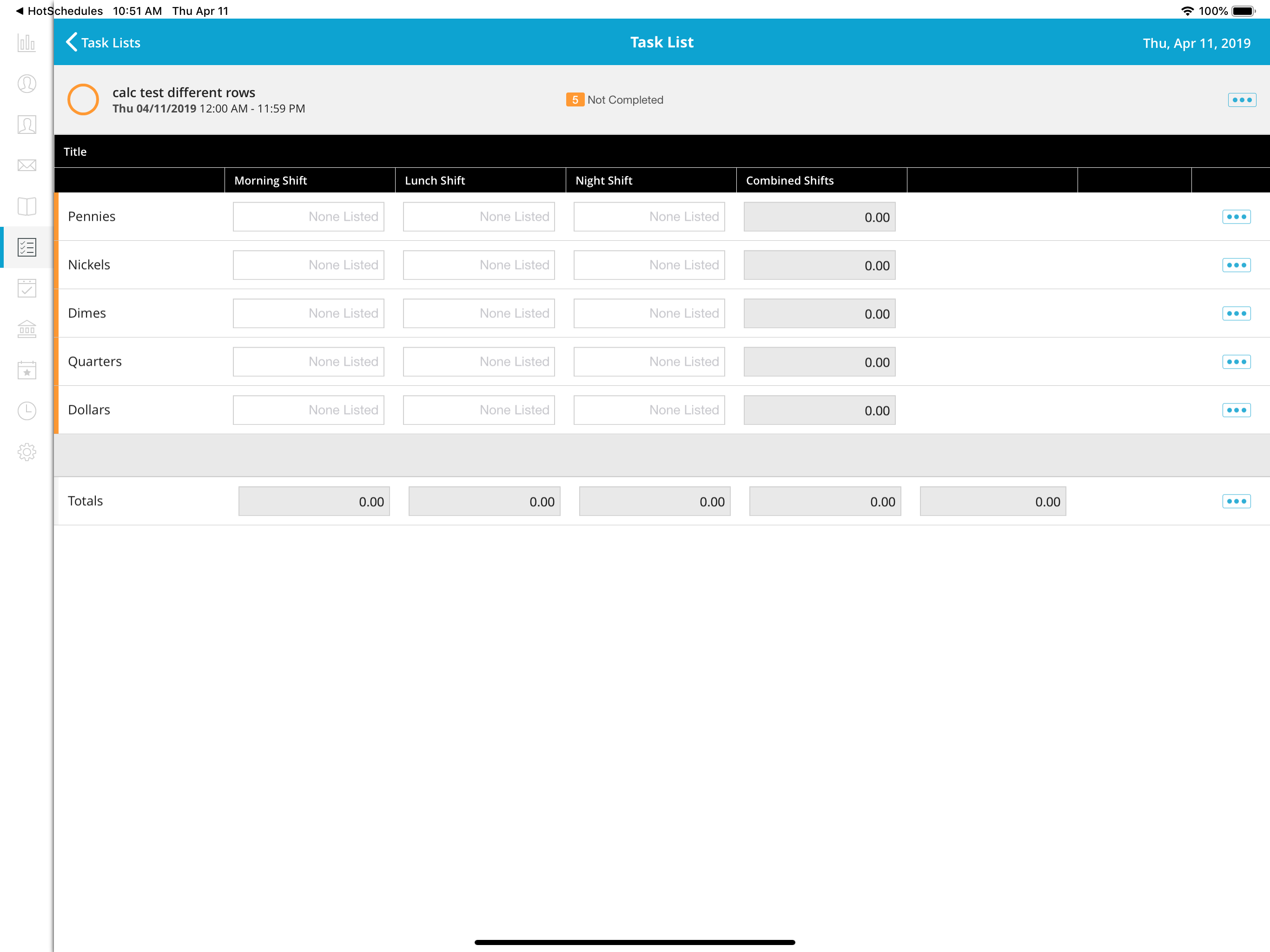 HotSchedules Logbook