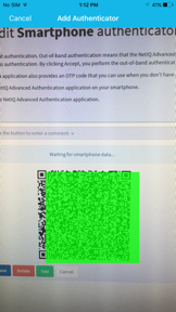 OT Advanced Authentication screenshot