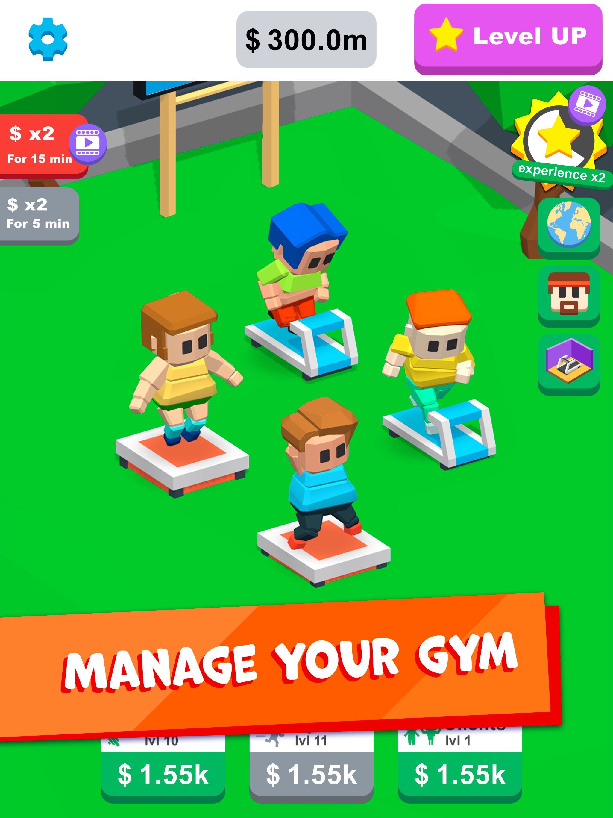 Idle Gym City - fitness tycoon screenshot 4