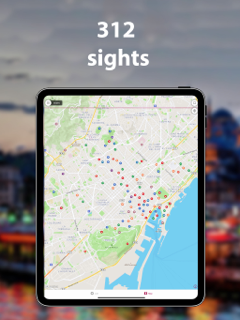 Barcelona travel map guide screenshot 7