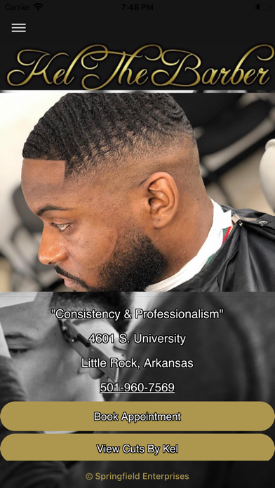 Kel The Barber iPhone screenshot 2 - Business app