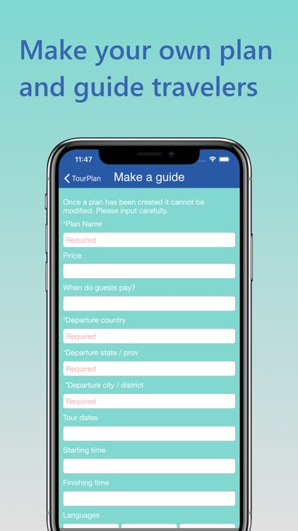 TourPlan- Travel guide app