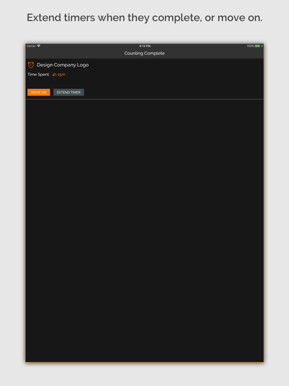 Time Boxer iPad screenshot 3 - Productivity app