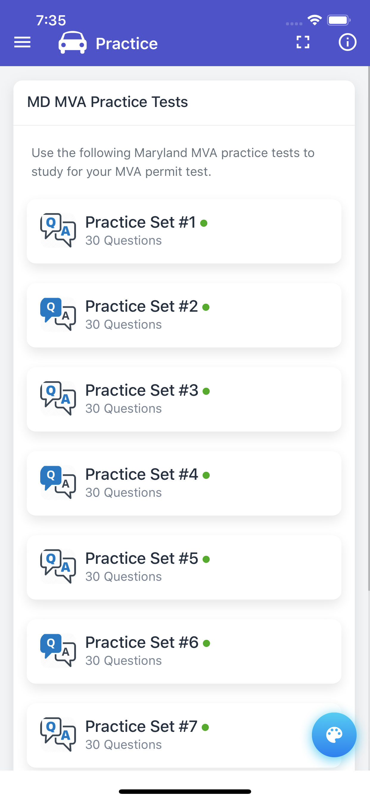 Maryland MVA Permit Test screenshot 6
