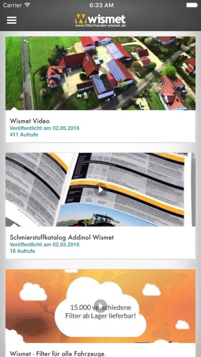 Screenshot #1 pour Filterhandel-Wismet