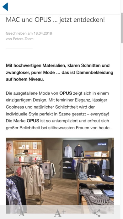 Modehaus Peters Stade Screenshot