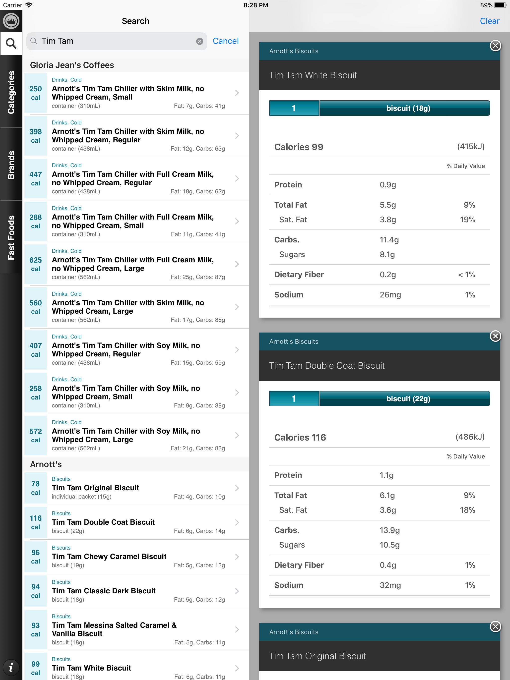 CalorieKing Food Facts screenshot 5