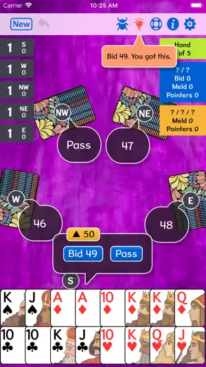 5-Handed Pinochle+ screenshot 2