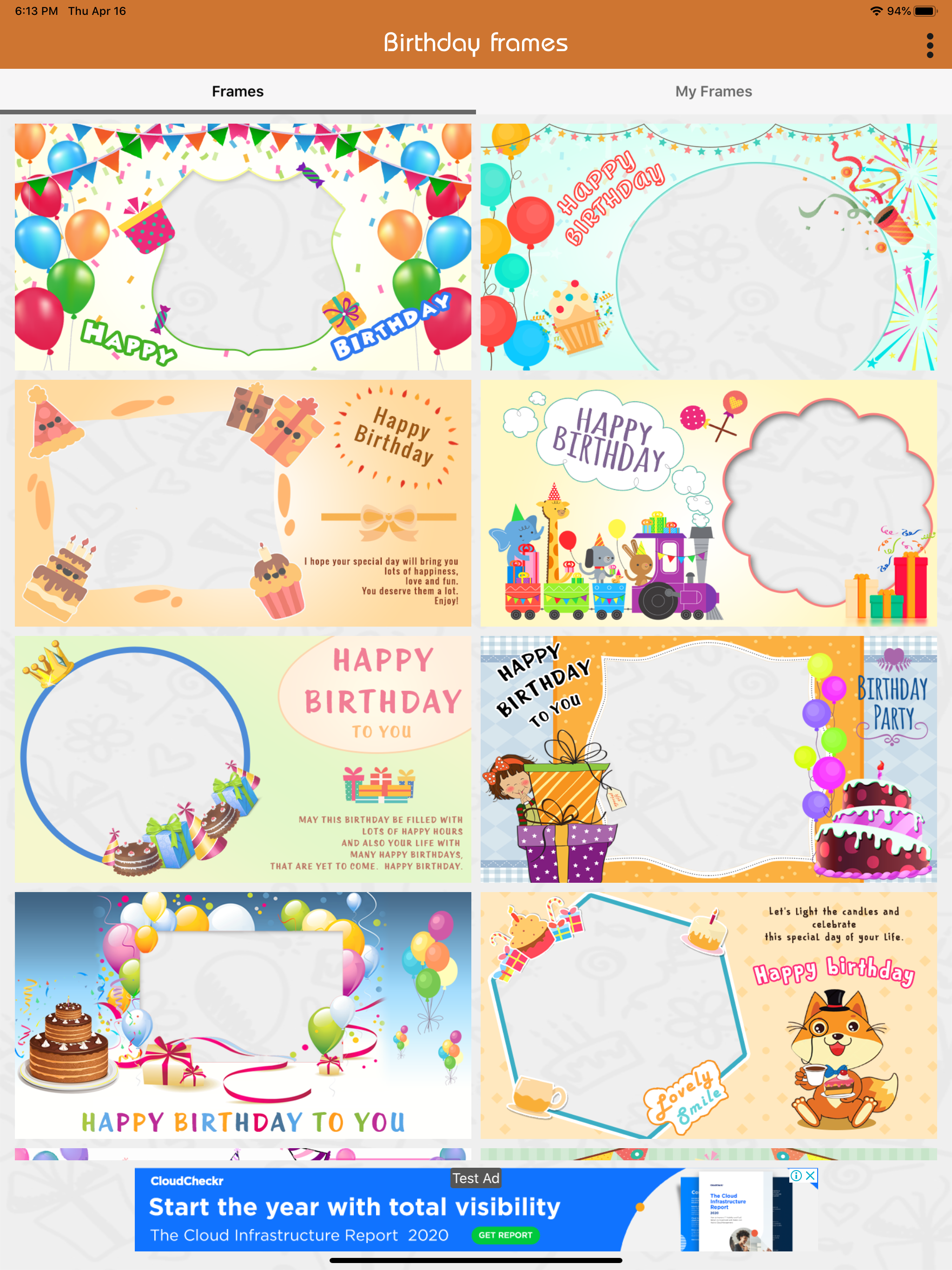 Birthday Photos Frames