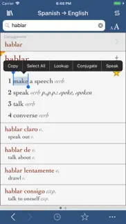 ultralingua spanish-english iphone screenshot 1