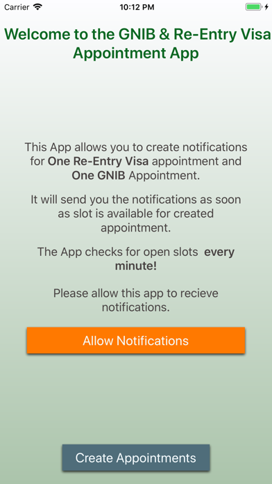 GNIB Appointments screenshot1