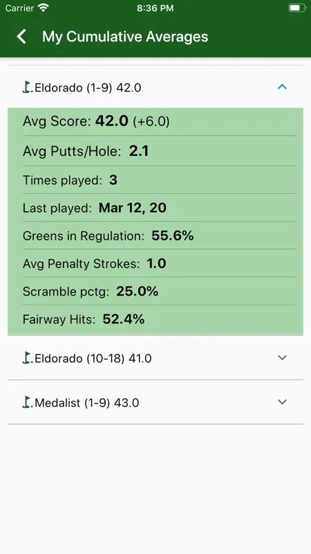 EasyScore Golf Scorecard screenshot 8 of 10