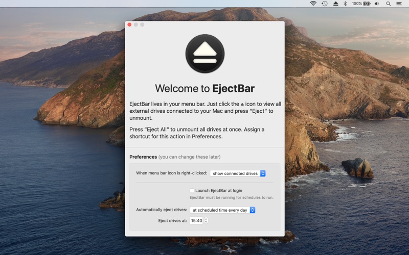 ejectbar - quick disk unmount iphone screenshot 2