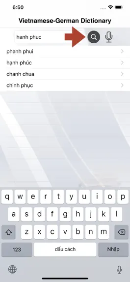 Game screenshot Vietnamese-German Dictionary hack