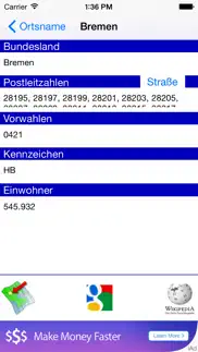 ortsdaten iphone screenshot 3