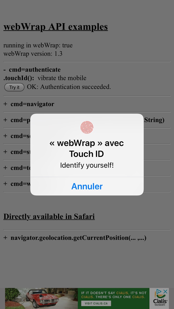 iPhone screenshot
