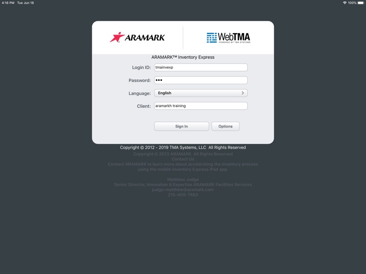 ARAMARK Inventory Express
