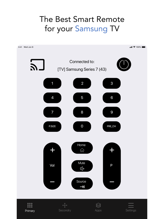 Smart TV Remote for Samsung.のおすすめ画像1