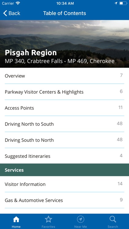 Blue Ridge Pkwy Travel Planner