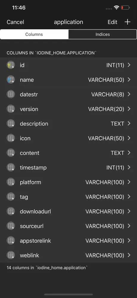 Iodine MySQL Lite