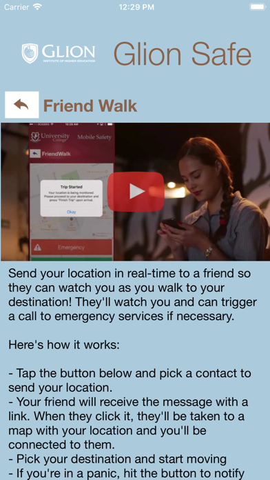 Glion Safe iPhone screenshot 3 - Education app