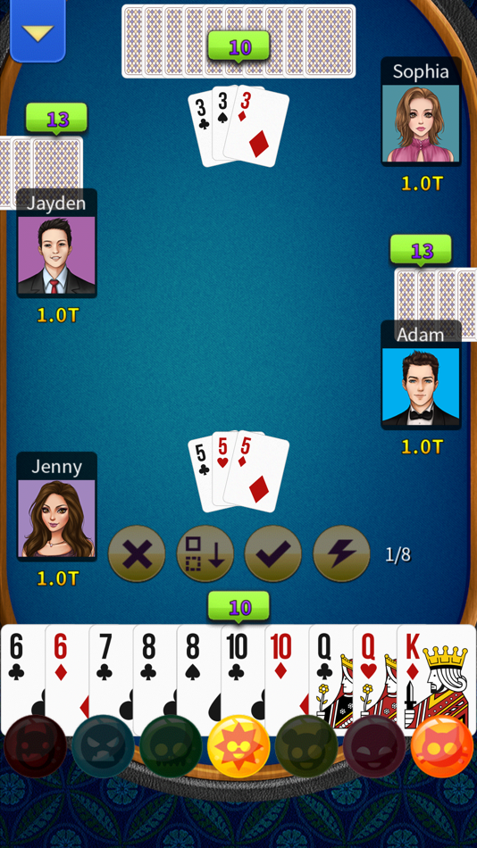 #8. Big 2 Offline - KK Pusoy Dos (iOS) 由: Red Koda Software Limited