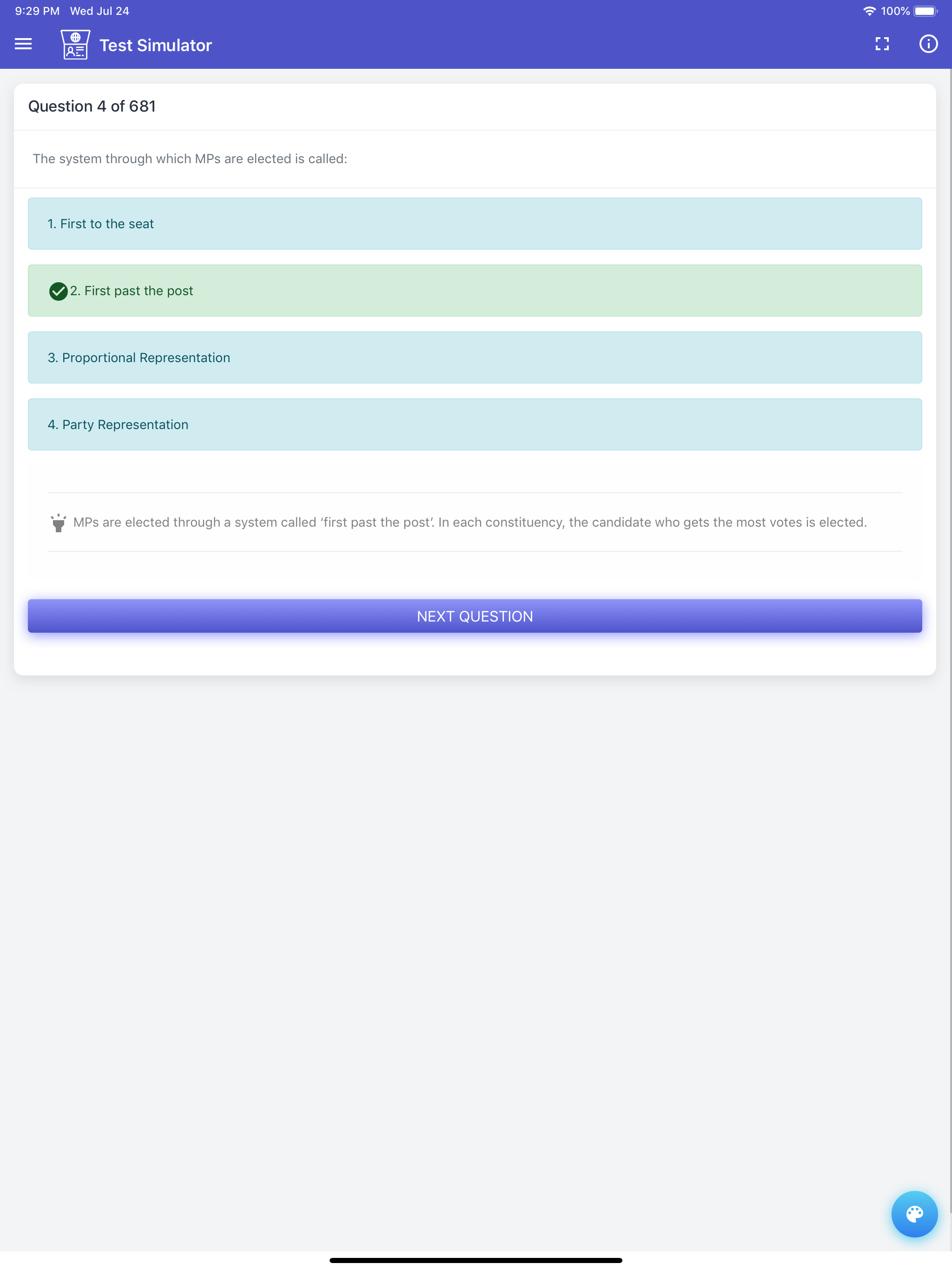 UK Citizenship Test screenshot 11