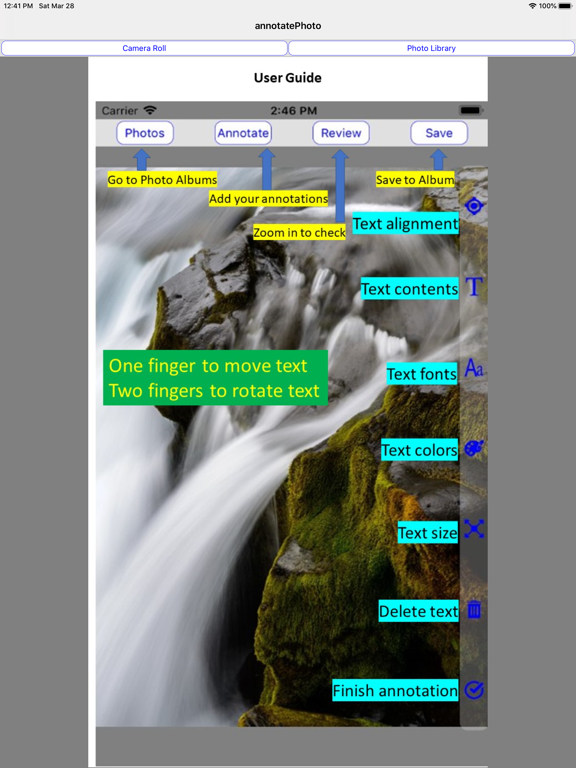 Screenshot #4 pour annotatePhoto