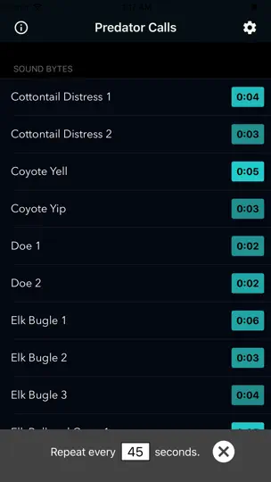 Coyote Calls & Predator Sounds iPhone Screenshot 1