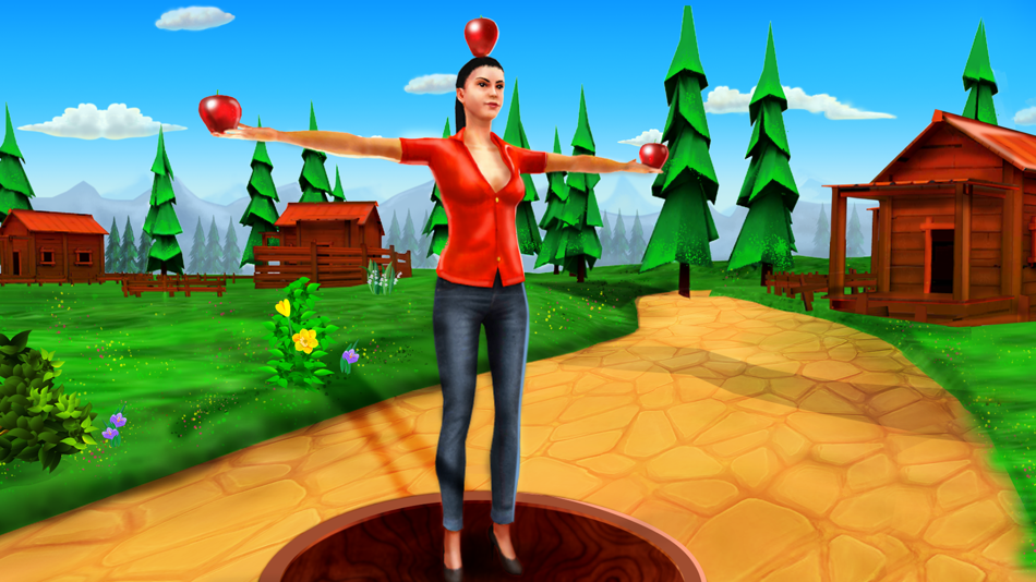 Apple Shooter Girl: 3D Archery - 2 - (iOS)