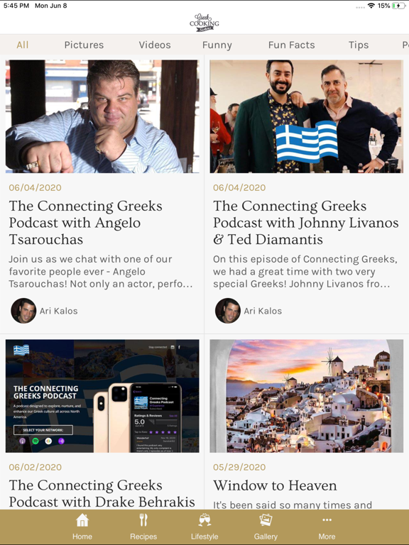 Greek Sisters iPad screenshot 6 - Food & Drink app