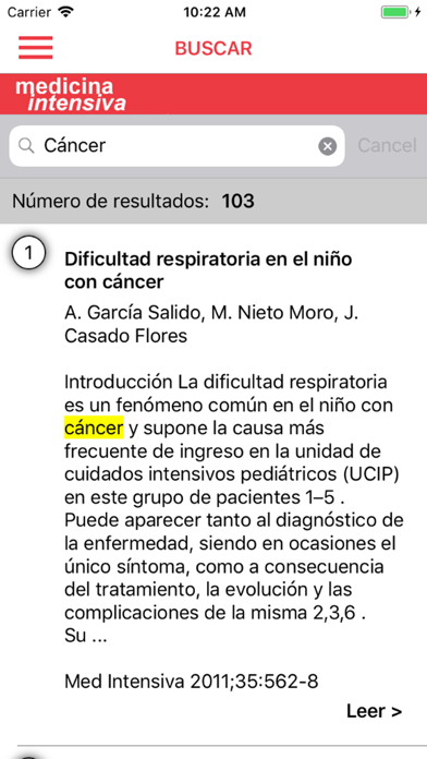 Medicina Intensiva SPA iPhone screenshot 5 - Medical app