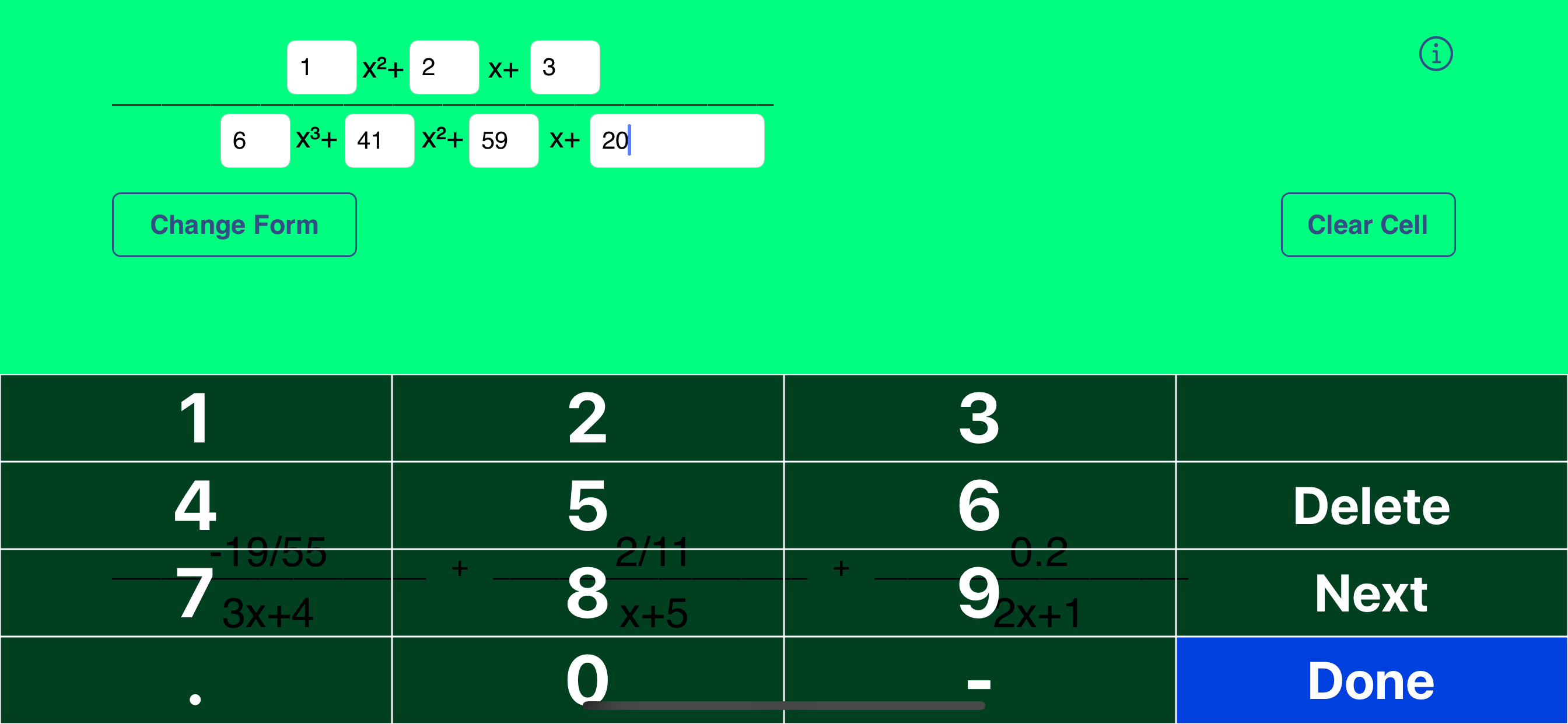 Partial Fractions screenshot 3
