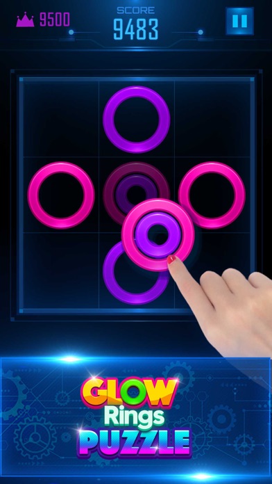 Screenshot #2 pour Glow Rings Puzzle