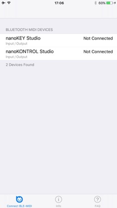 Bluetooth MIDI Connect screenshot 1
