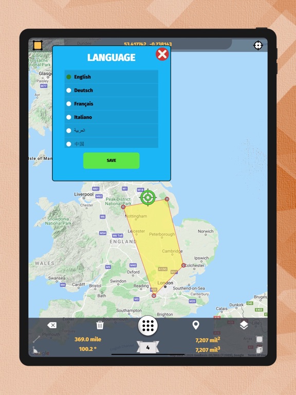 GPS Area Measurement Lite iPad screenshot