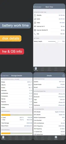 Kuva 5 System Status Pro: hw monitor iphone