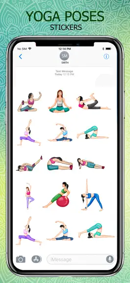 Game screenshot Yoga Poses Stickers Pack apk