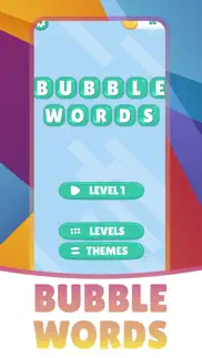 bubble words puzzle iphone screenshot 1