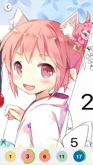 Anime Paint - Color By Number screenshot 3