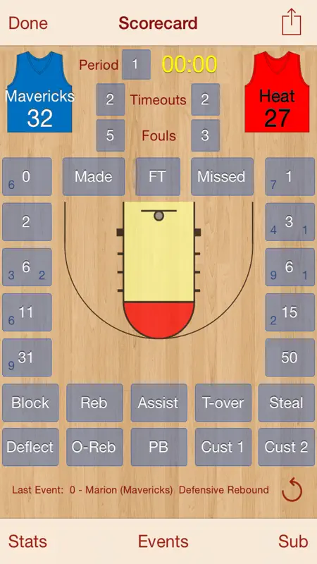 HoopStats Basketball Scoring screenshot 1 of 5