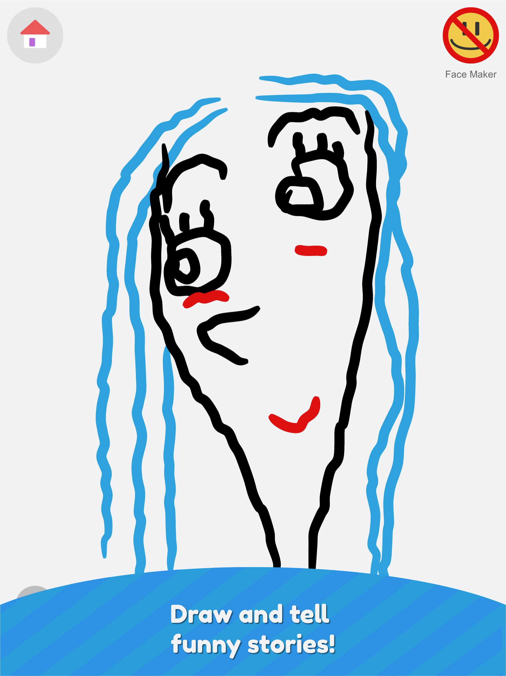LiveDoodle: Draw talking faces