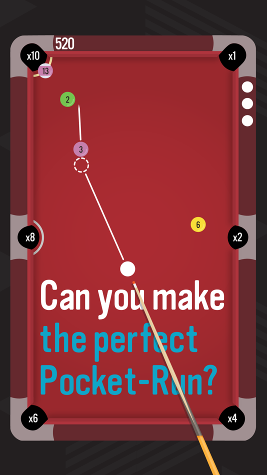 #5. Pocket Run Pool (iOS) 由: Zach Gage