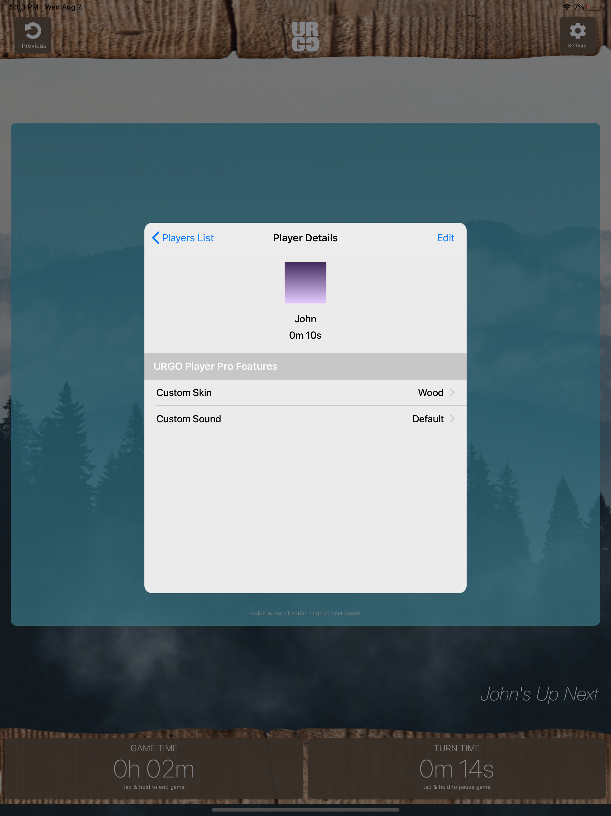 URGO Game Turn Tracker
