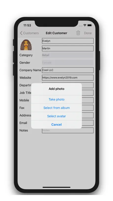 Customer Management - Contacts
