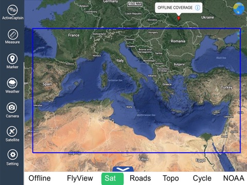 Mediterranean Sea HD GPS chartのおすすめ画像8