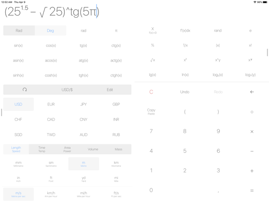 Expressions Calculator iPad screenshot 2 - Utilities app